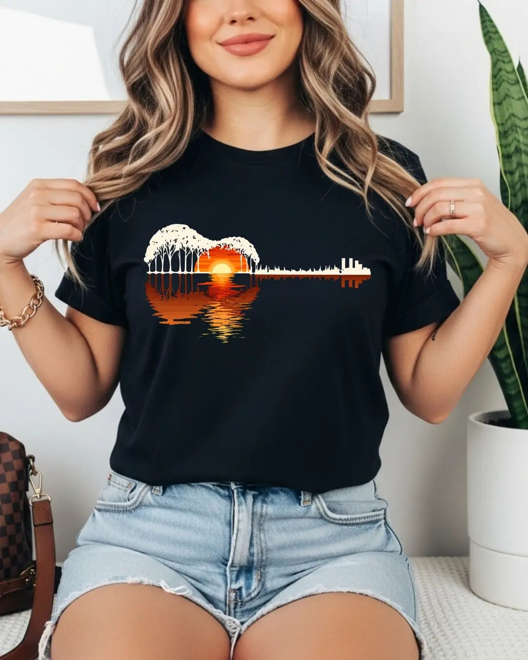 Guitar Relaxation Music Cotton T-Shirt