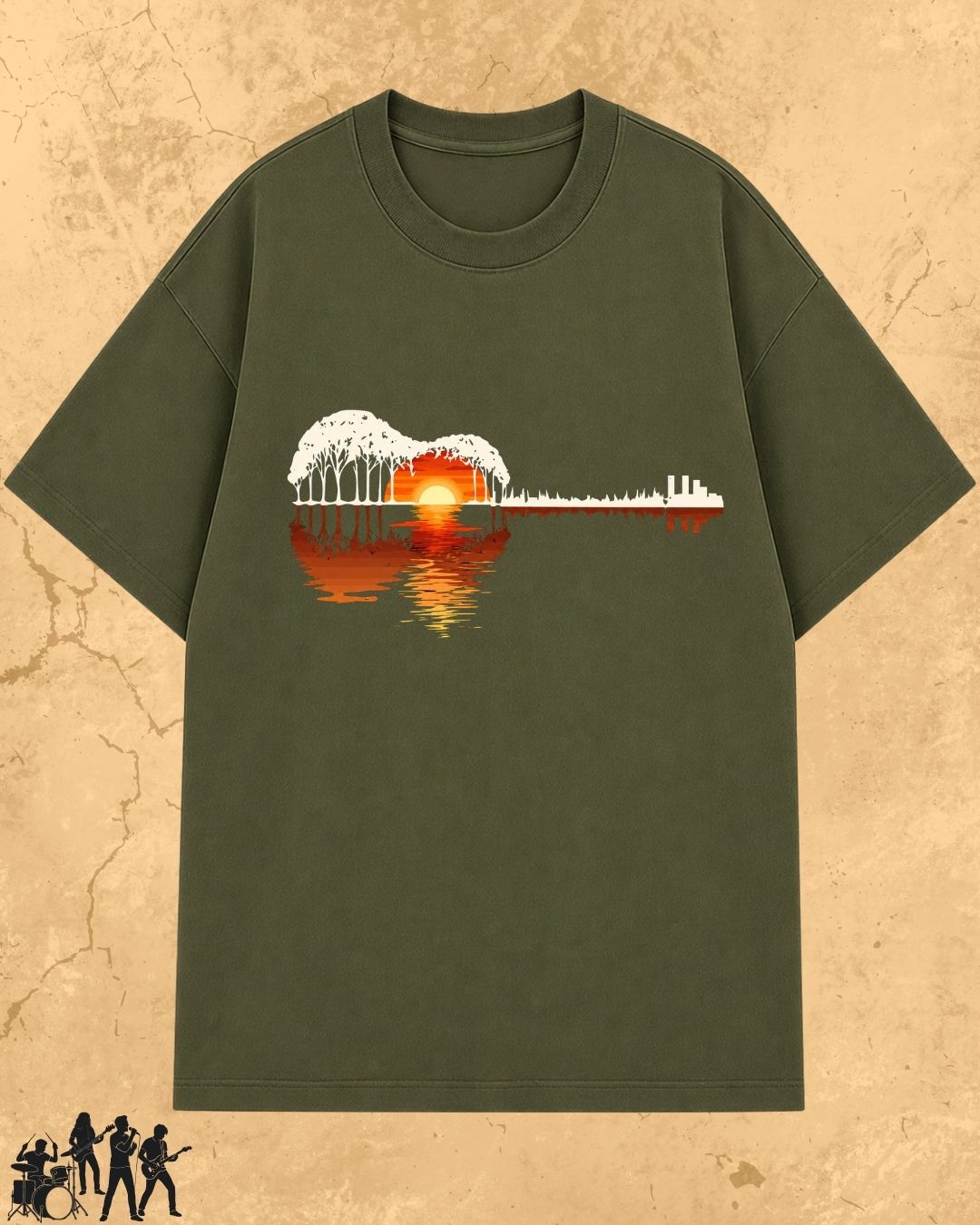 Guitar Relaxation Music Cotton T-Shirt