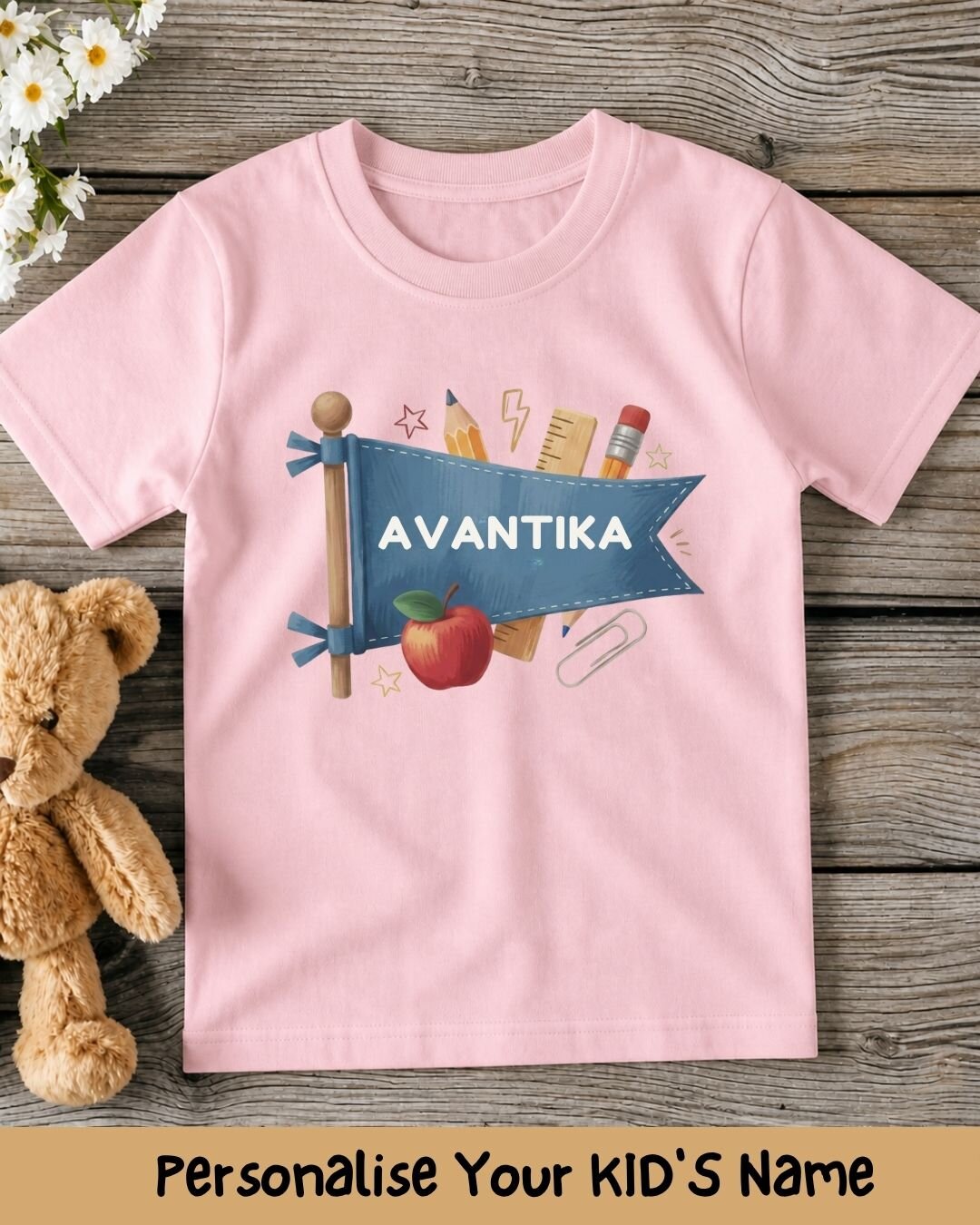 Back To School Custom Kid Cotton Tee