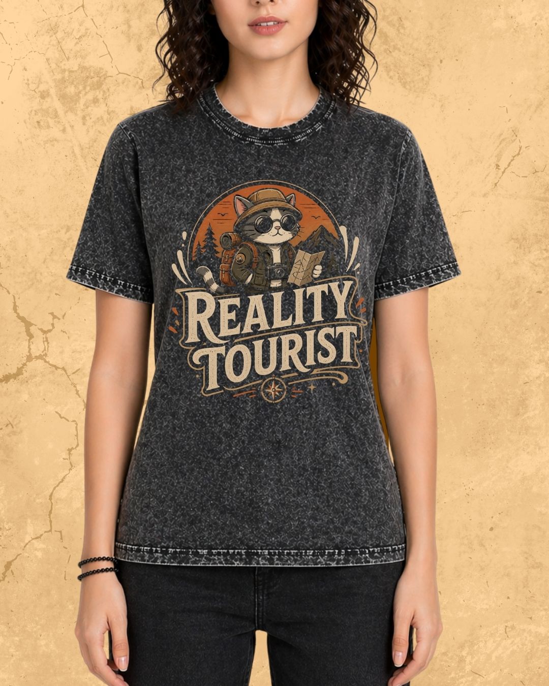 Meow Travel Mode Cotton Tshirt