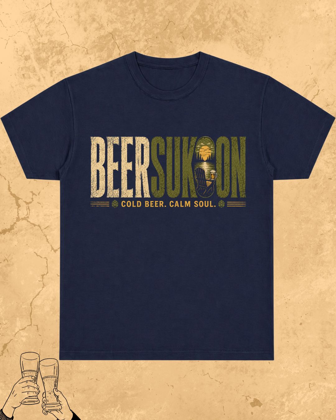 Beer Vibes Cotton Tshirt