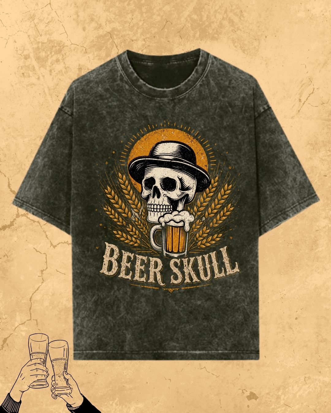 Skull Beer Party T-Shirt