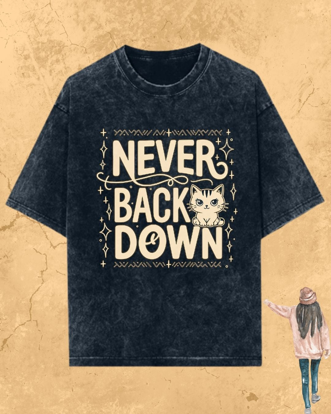 Cool Meow Girl Vibes Cotton Tee
