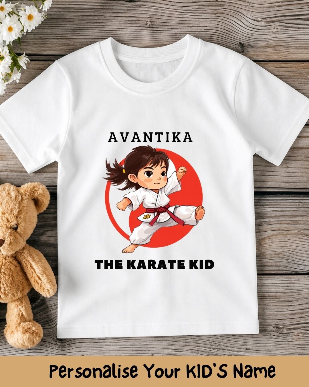 Karate & Pirate Theme Custom Kid Cotton Tee