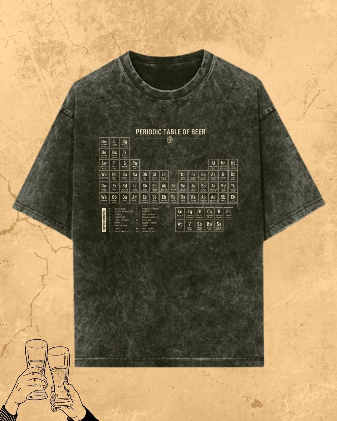 Beer Chemistry Pun Cotton Tshirt