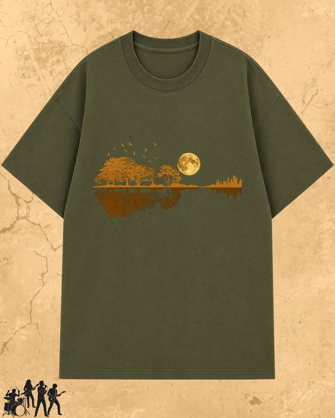 Guitar Relaxation Music Cotton T-Shirt
