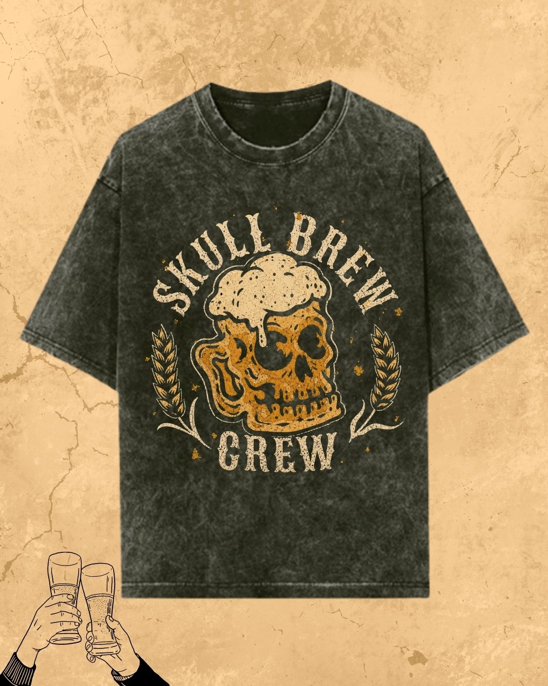 Skull Beer Party T-Shirt