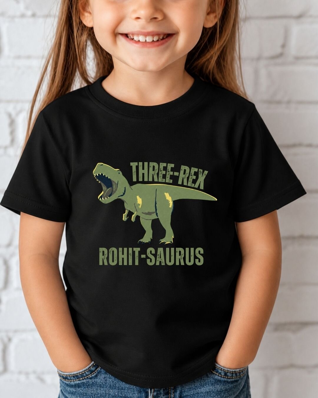 Dinosaur Custom Kid's Cotton Tee