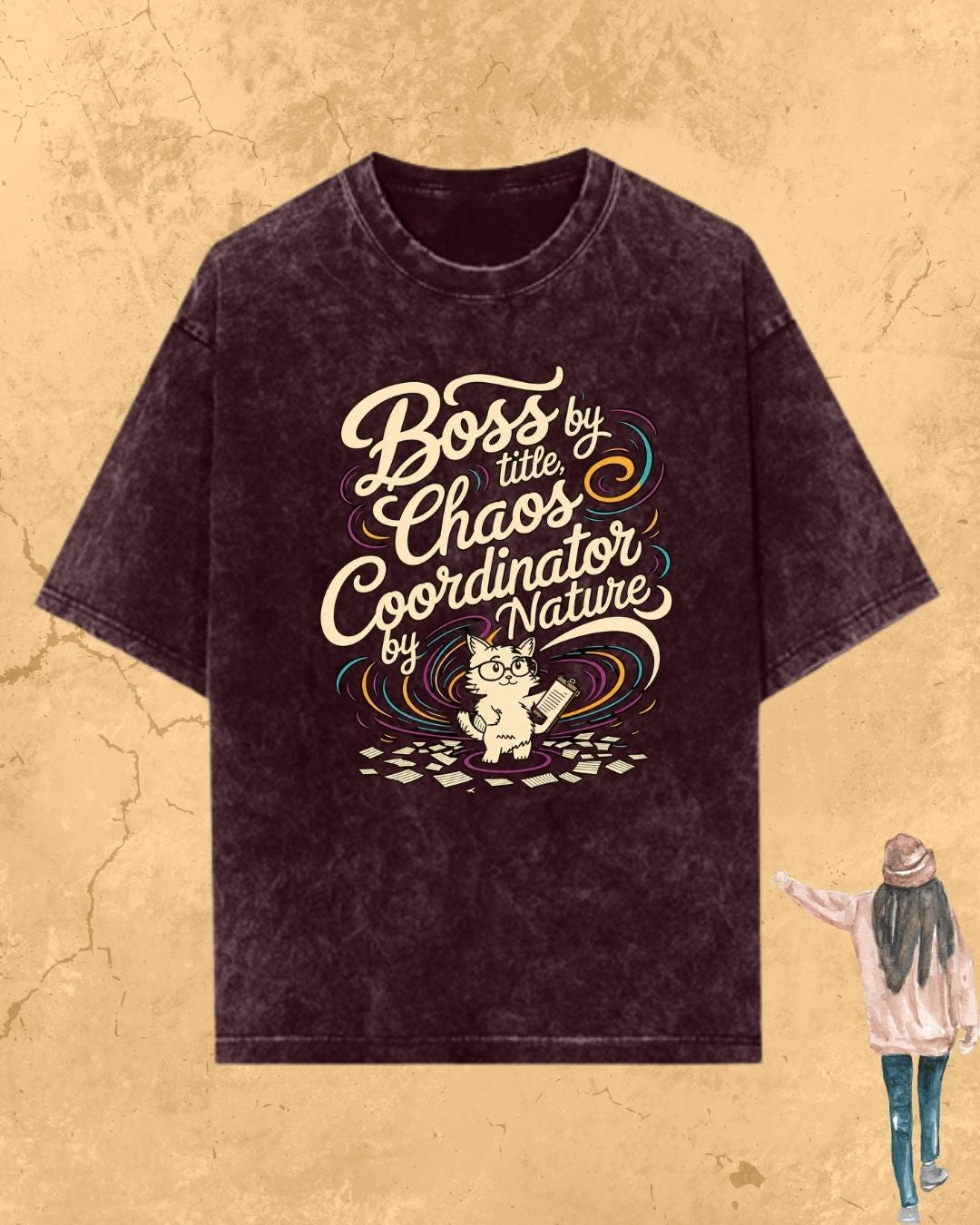Cool Meow Girl Vibes Cotton Tee