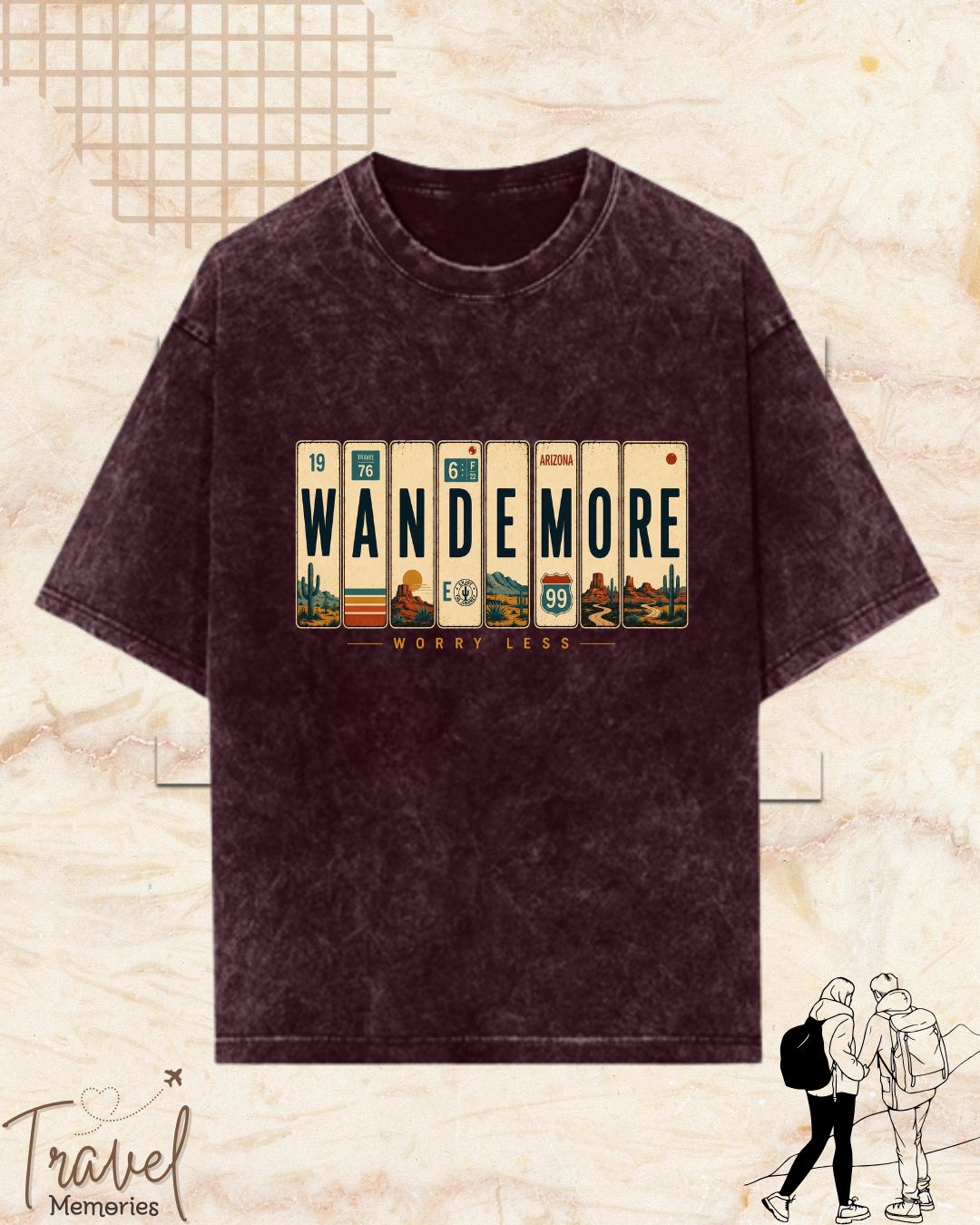Roadtrip Travel Cotton Tshirt