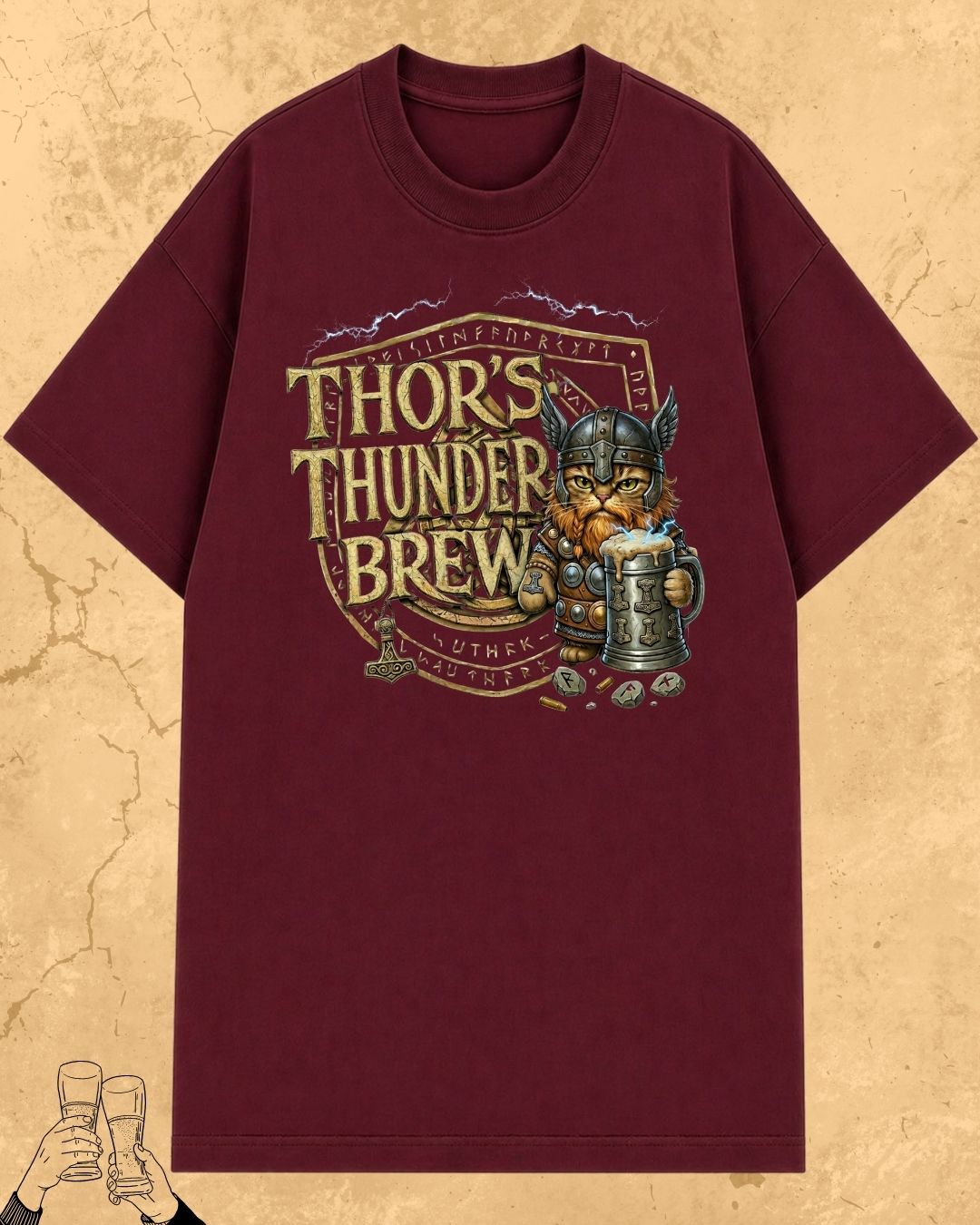 Mythic Beer Warrior Cotton T-Shirt