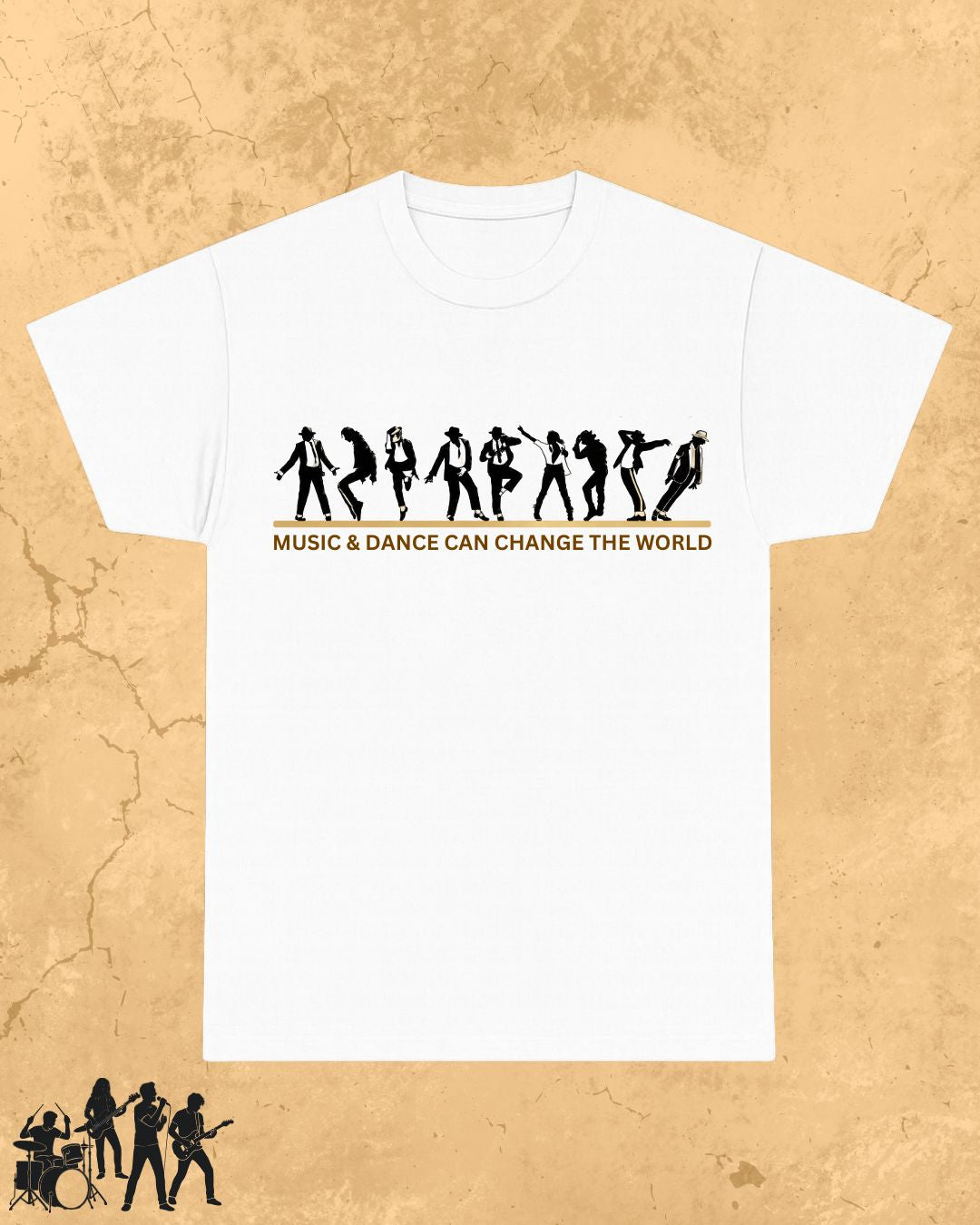 White Michael Jackson Cotton Tee