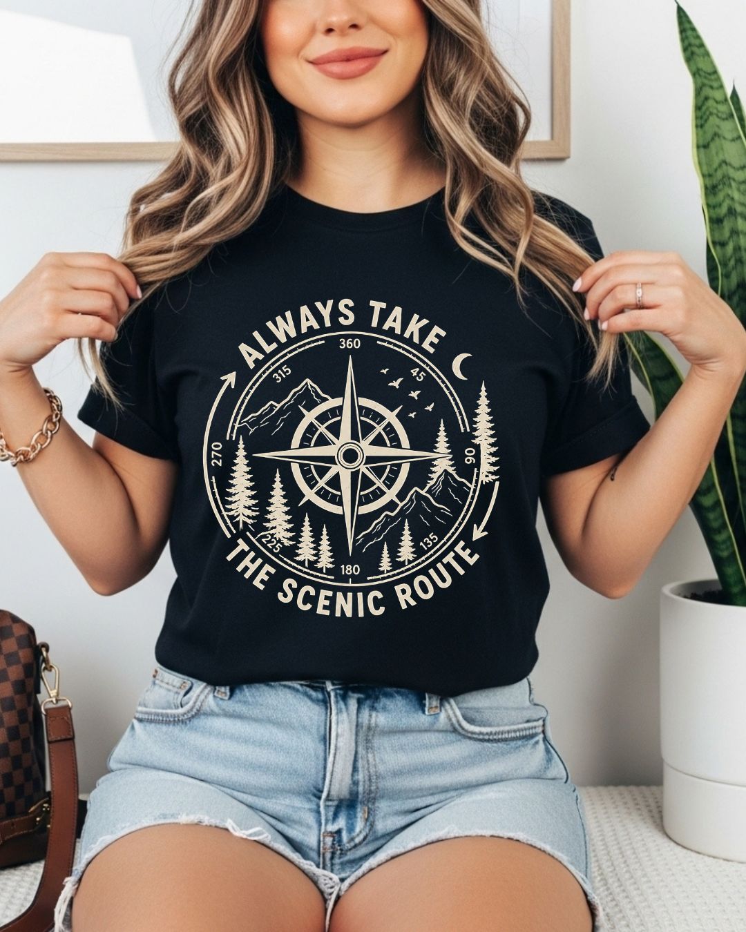 Scenic Route Vintage Adventure Cotton Tshirt
