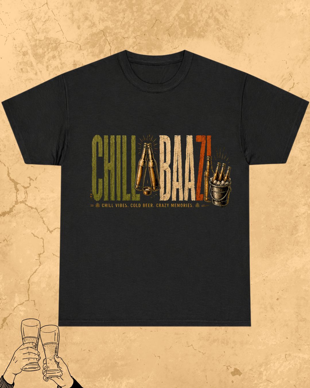 Beer Vibes Cotton Tshirt