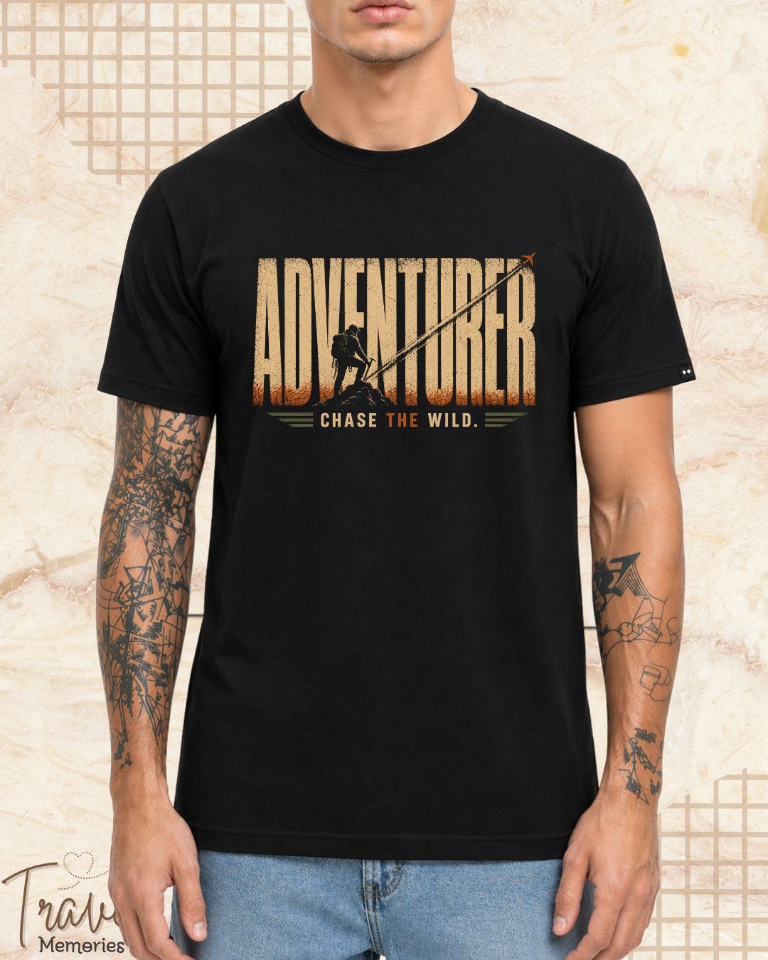 Vintage Travel Vibes Cotton Tshirt
