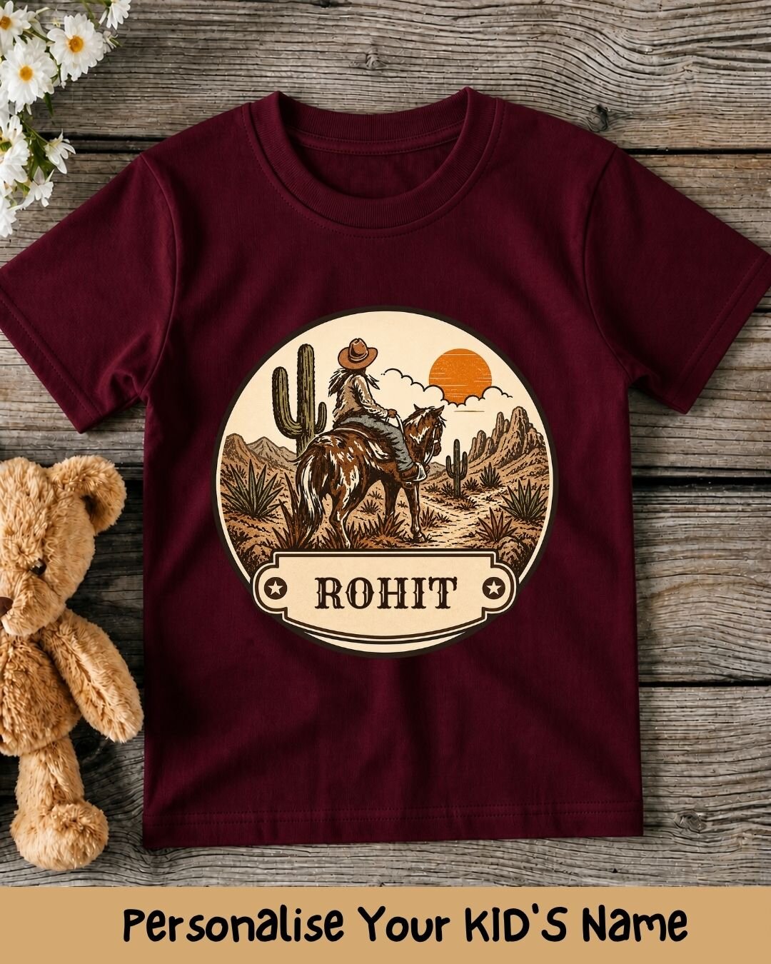 Vintage Adventure Custom Kid Cotton Tee