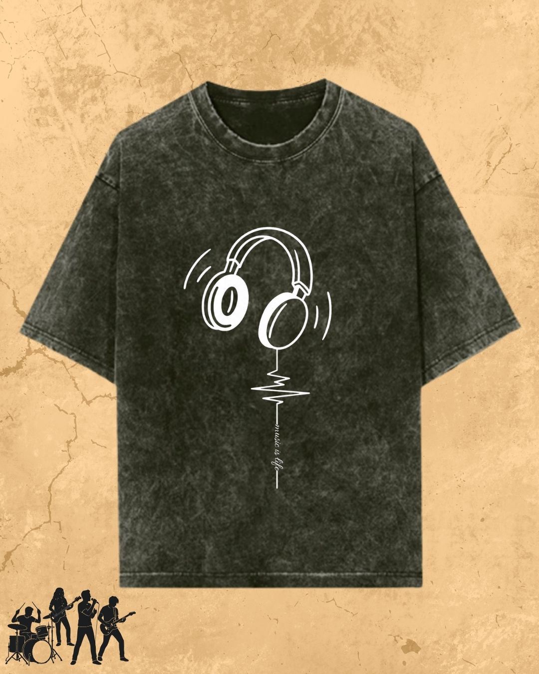 Minimal Music Vibe Cotton Tshirt