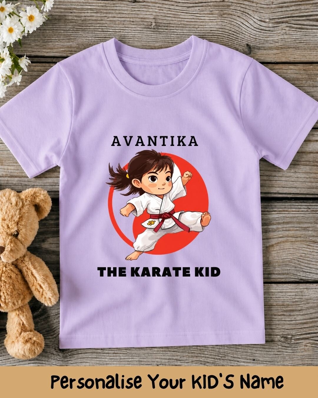 Karate & Pirate Theme Custom Kid Cotton Tee