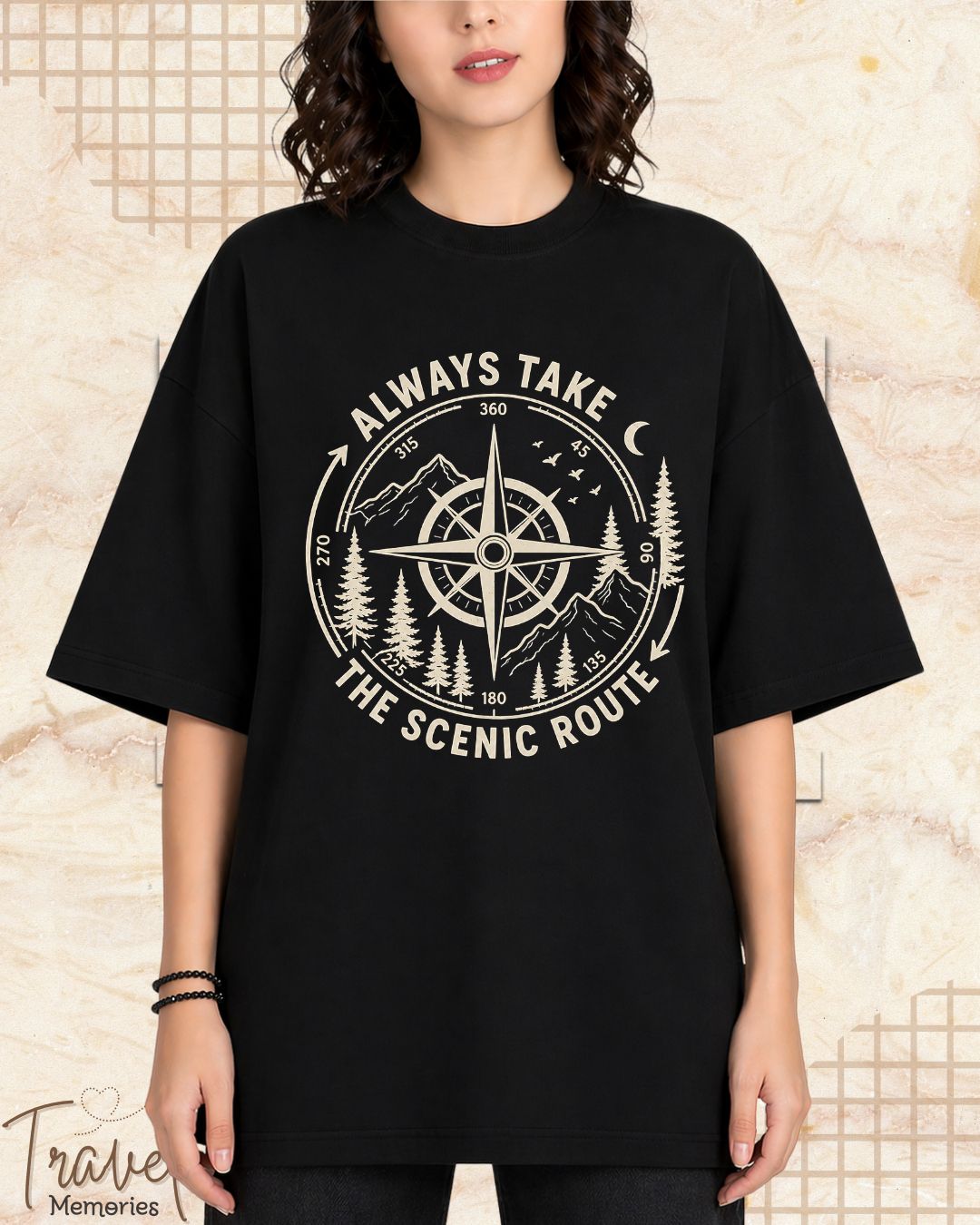 Scenic Route Vintage Adventure Cotton Tshirt