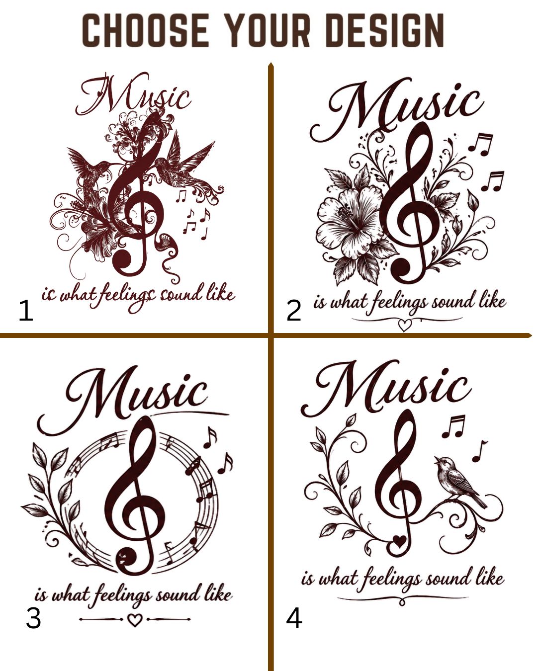 White Music Is What Feelings Sound Like Cotton Tshirt