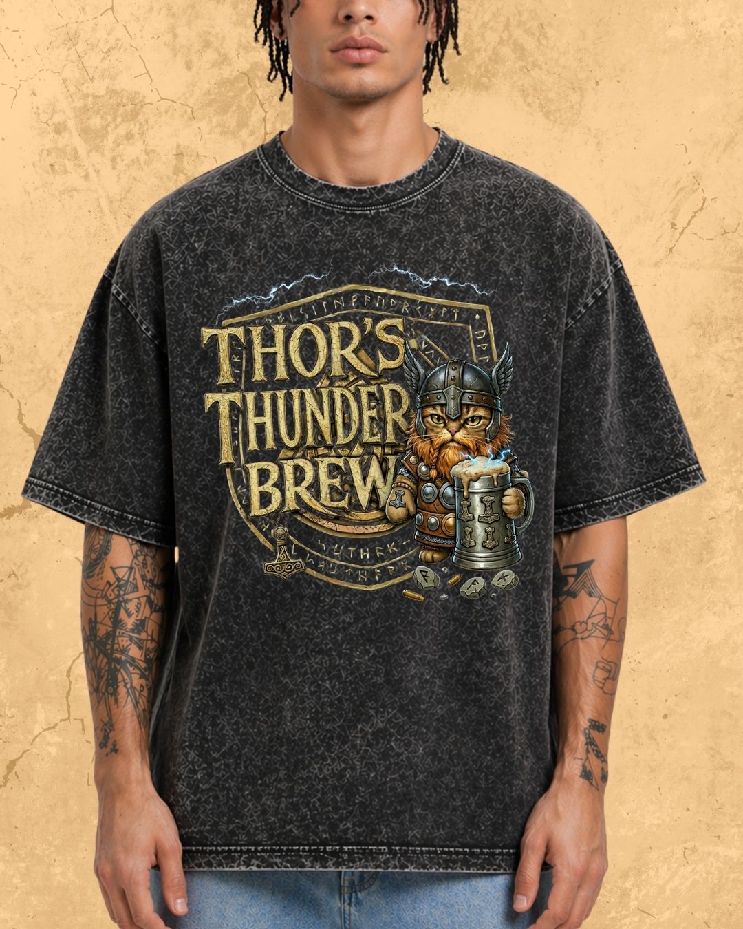 Mythic Beer Warrior Cotton T-Shirt