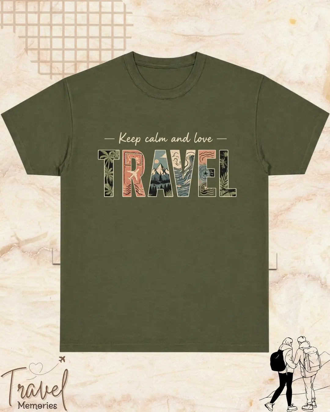 WanderScape Travel Cotton Tshirt