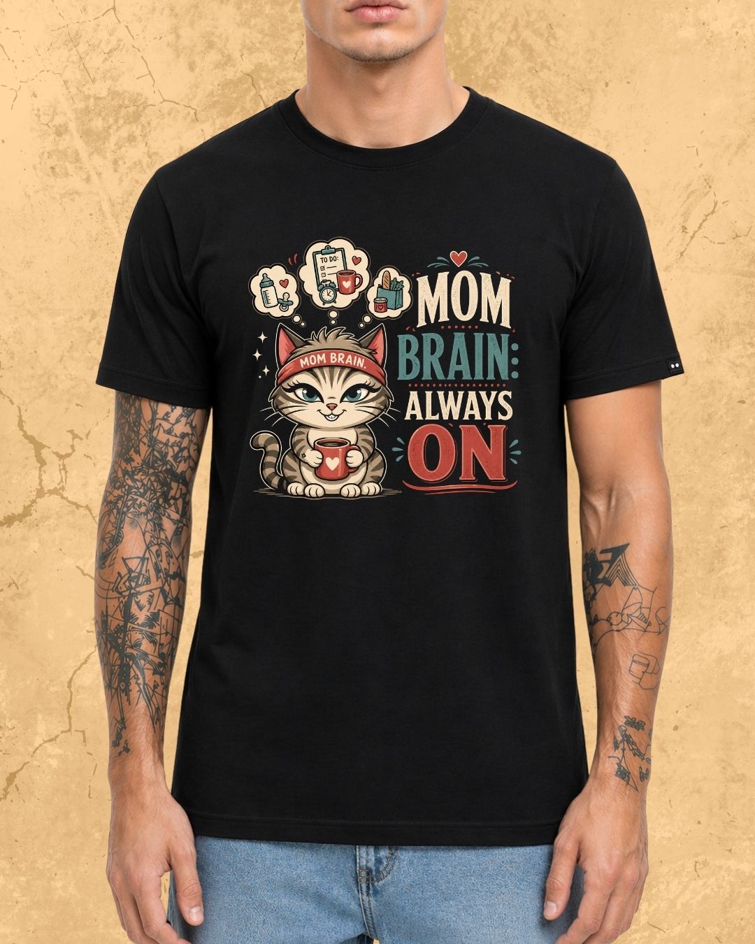 Purr Mom Cotton Tshirt