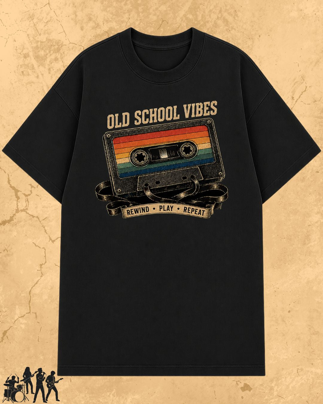 Retro Cassette Music Cotton Tshirt
