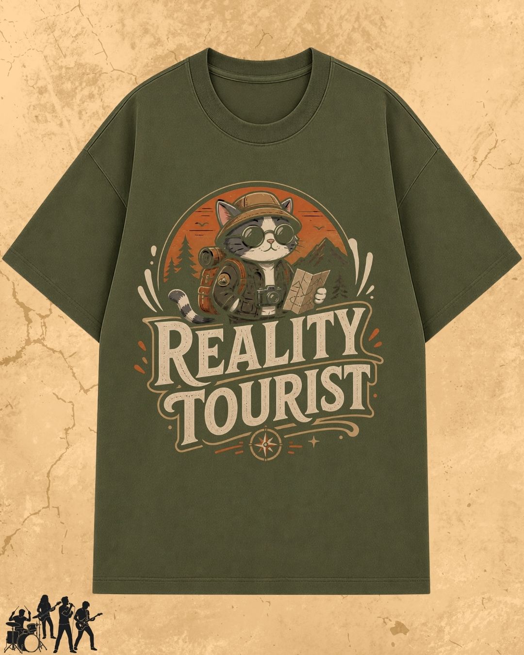 Meow Travel Mode Cotton Tshirt
