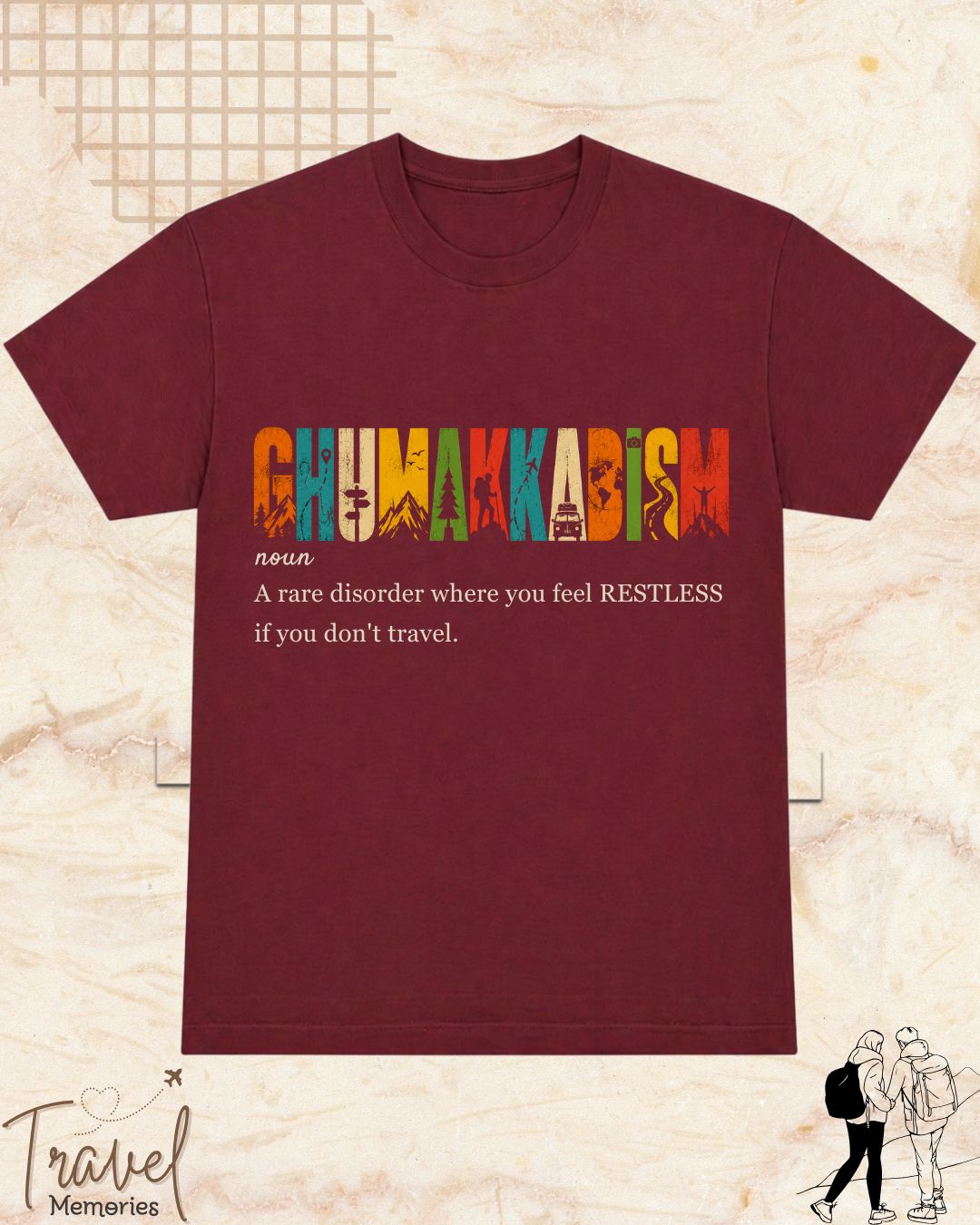 Hinglish Dictionary Travel Cotton Tshirt