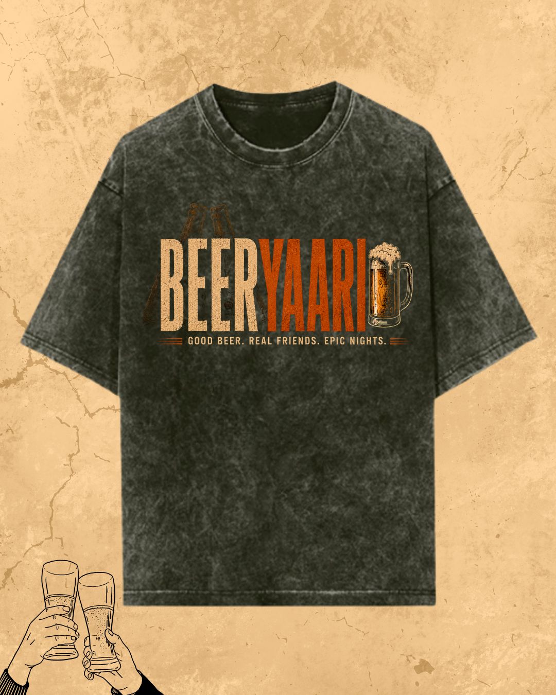 Beer Vibes Cotton Tshirt