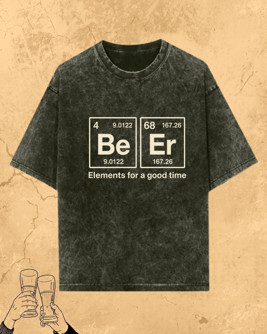 Beer Chemistry Pun Cotton Tshirt