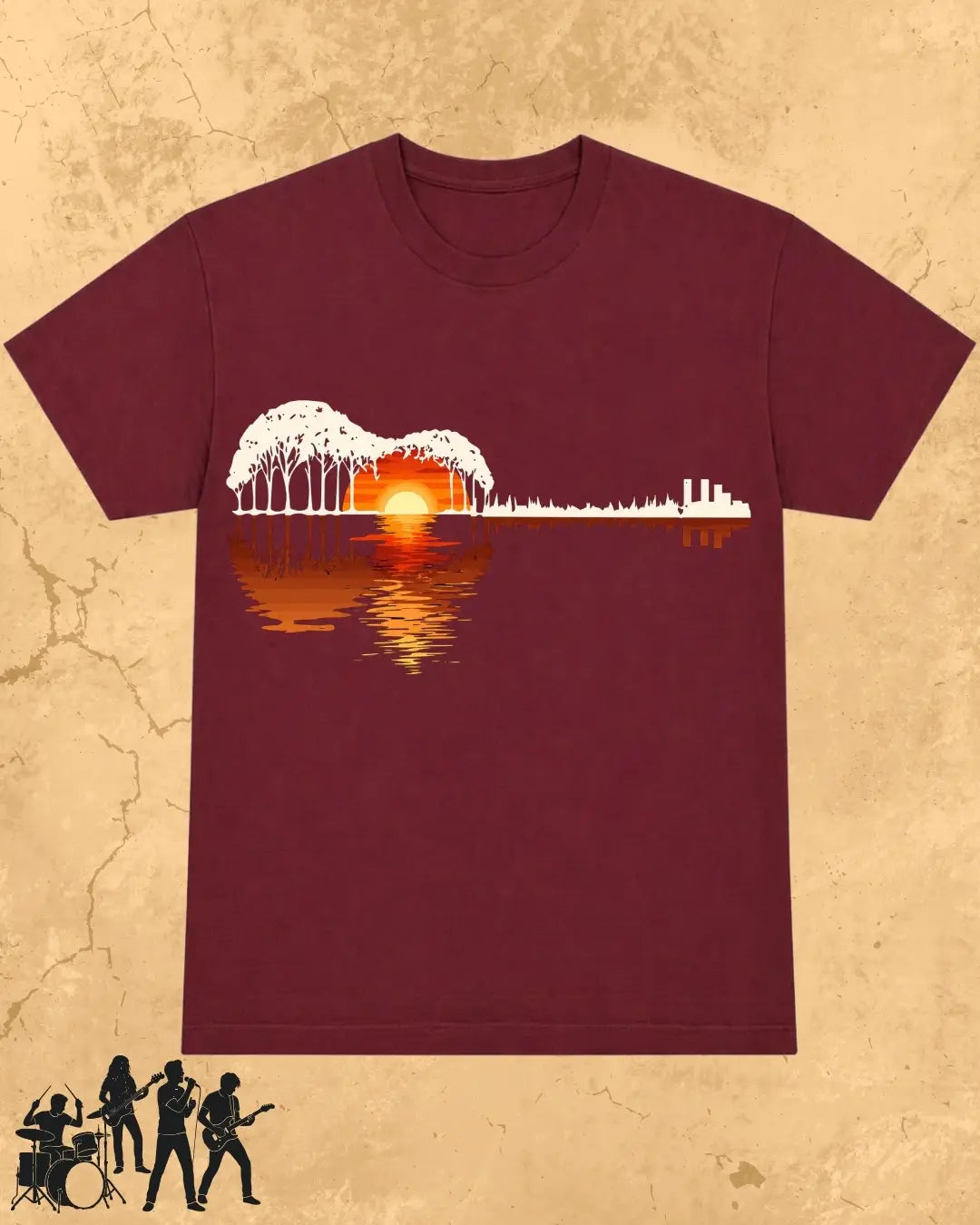 Guitar Relaxation Music Cotton T-Shirt