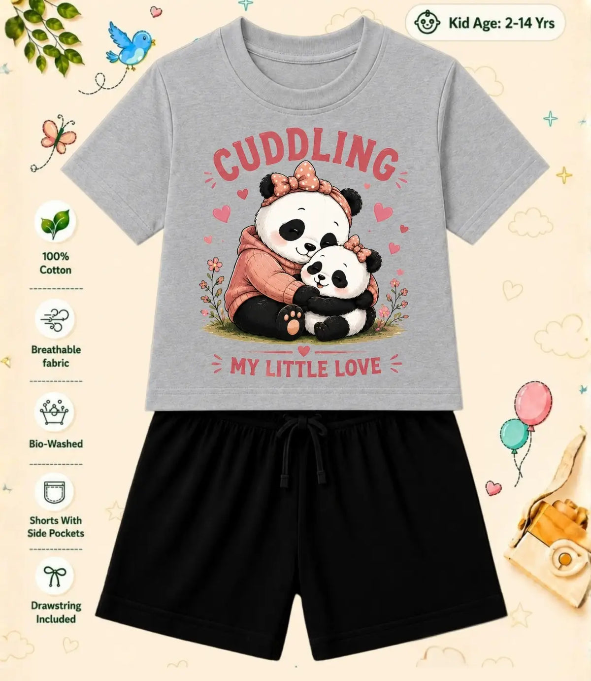 Mom - Dad Loving Kid Co-ord Set