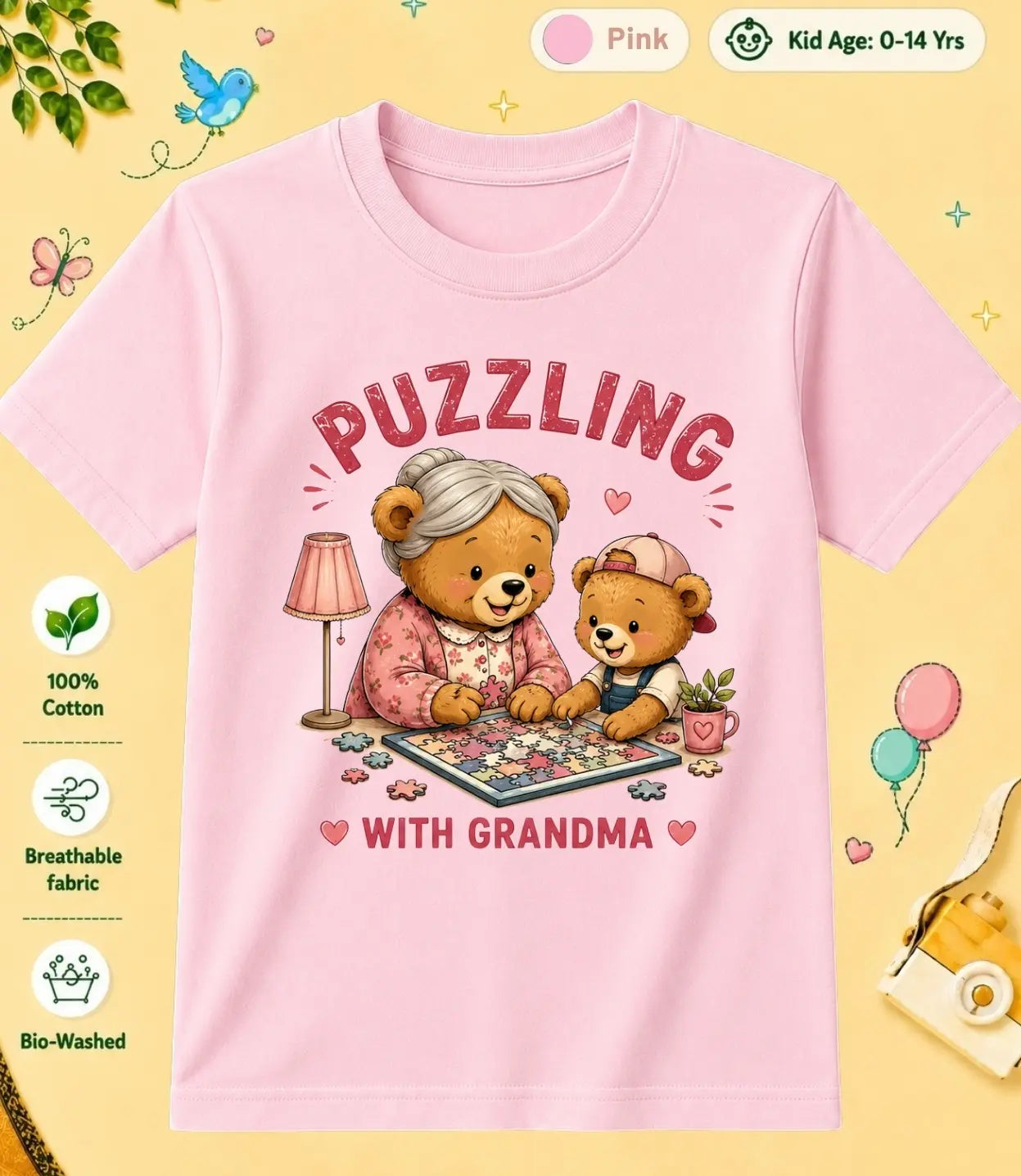 Grandpa & Grandma's Precious kids Cotton Tee