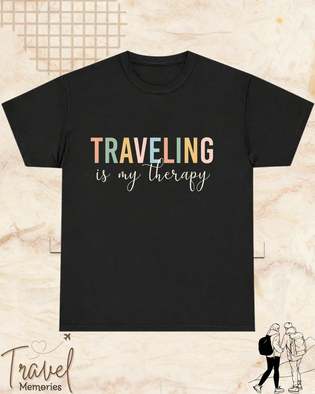 WanderScape Travel Cotton Tshirt