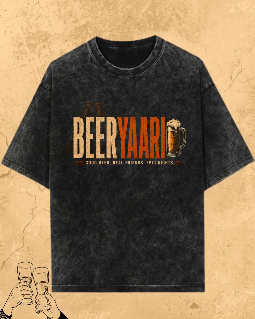 Beer Vibes Cotton Tshirt