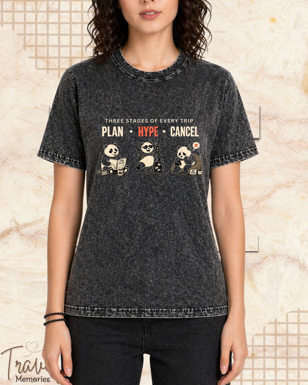 Three Stages of Every Trip Series 2 Travel Cotton Tshirt