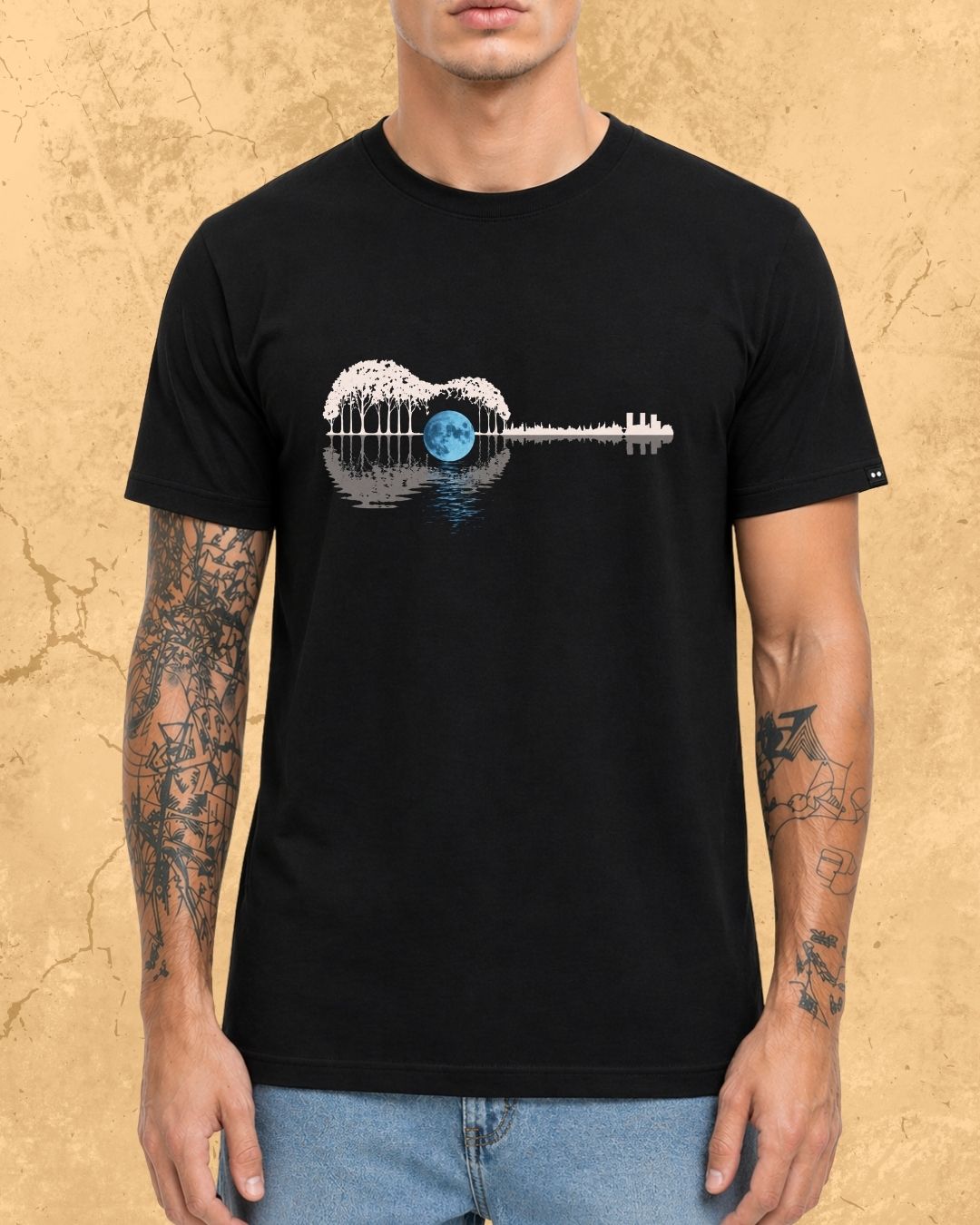 Guitar Relaxation Music Cotton T-Shirt