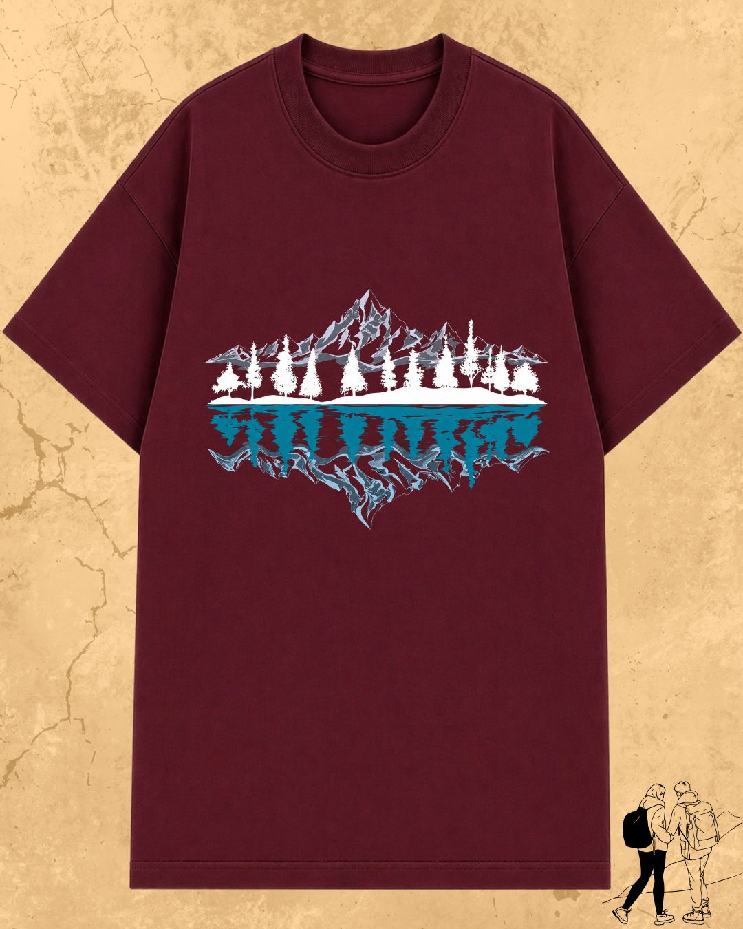 Mountain Reflection Cotton Tshirt