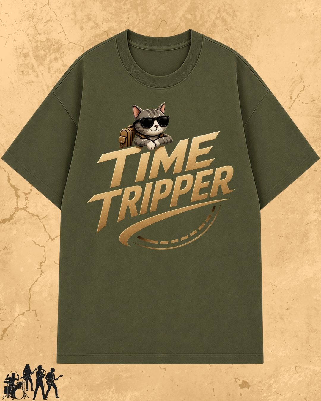 Meow Travel Mode Cotton Tshirt