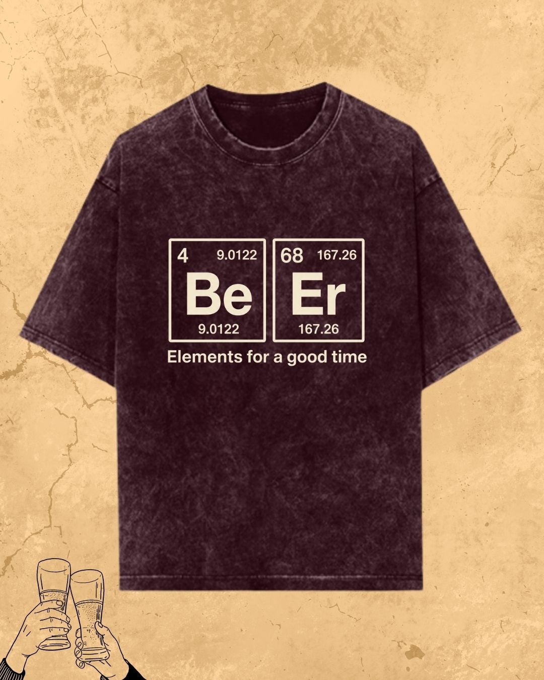 Beer Chemistry Pun Cotton Tshirt
