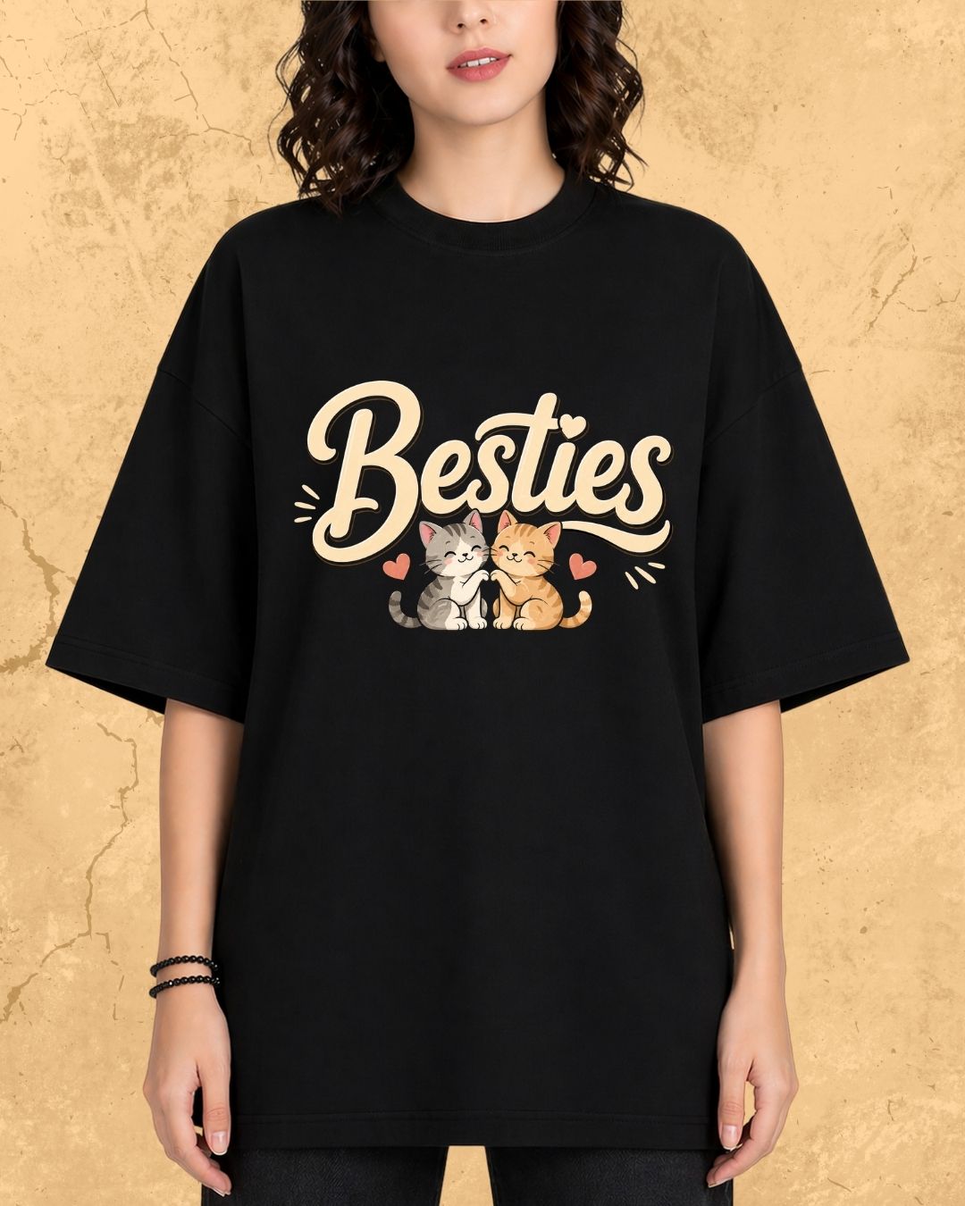 Meow Besties Cotton Tshirt