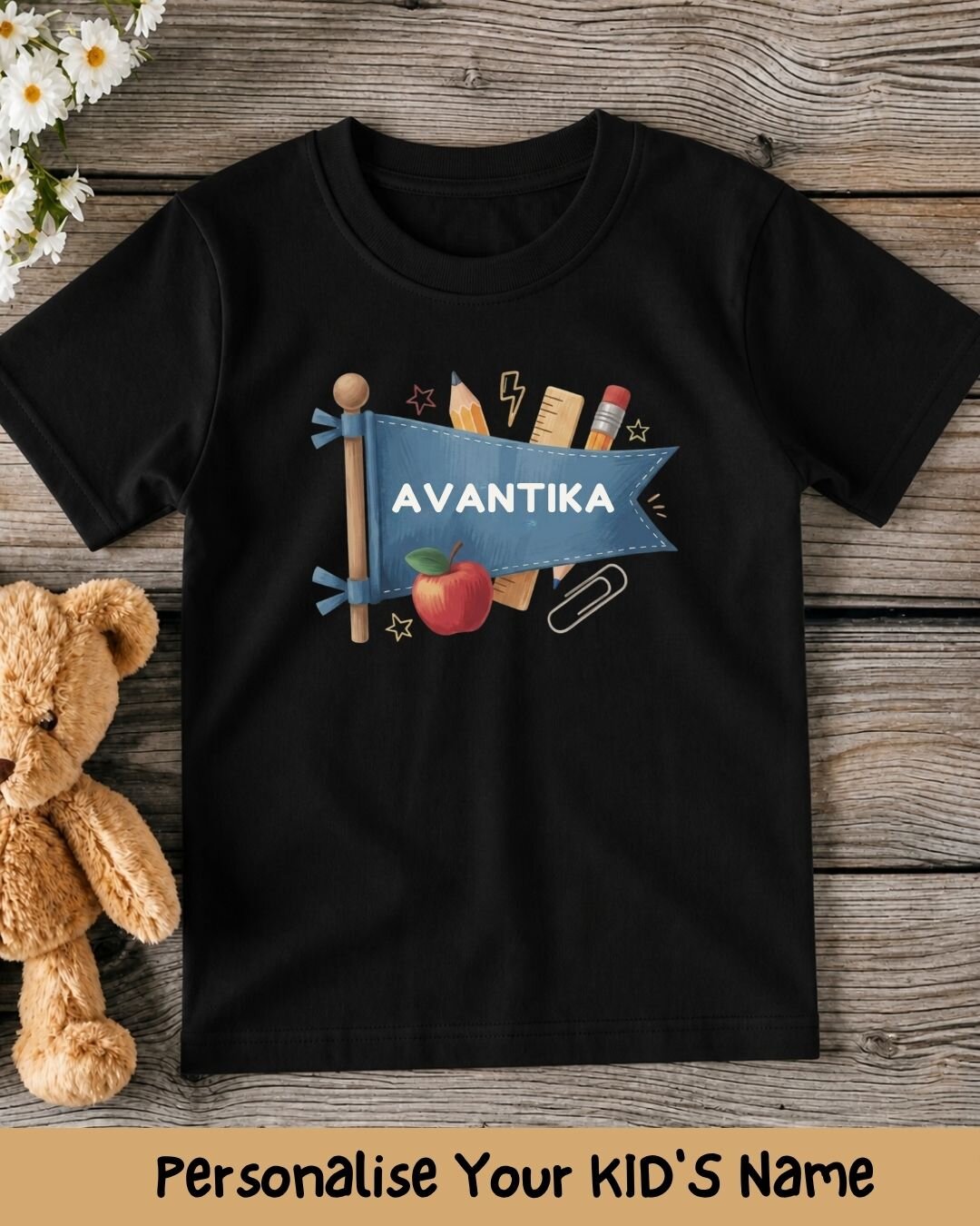 Back To School Custom Kid Cotton Tee