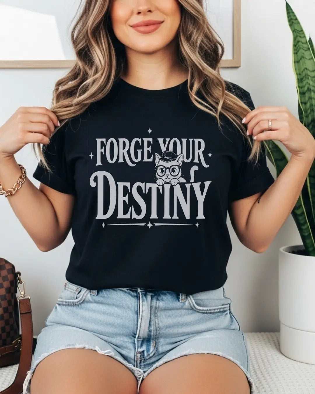 Purrfect Reader Cotton Tshirt