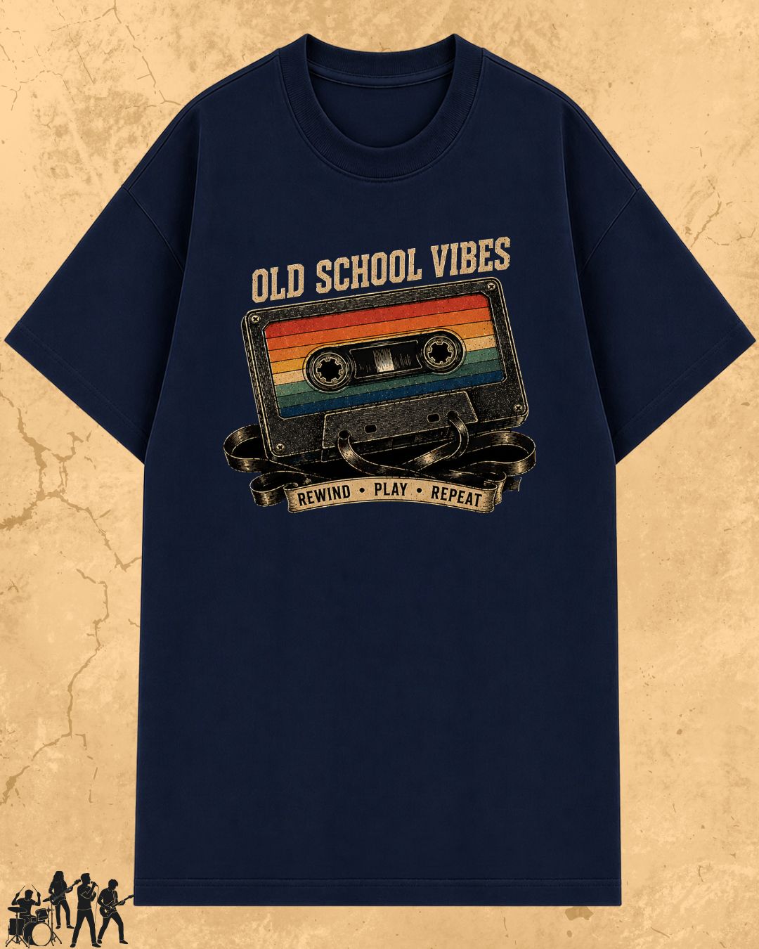 Retro Cassette Music Cotton Tshirt