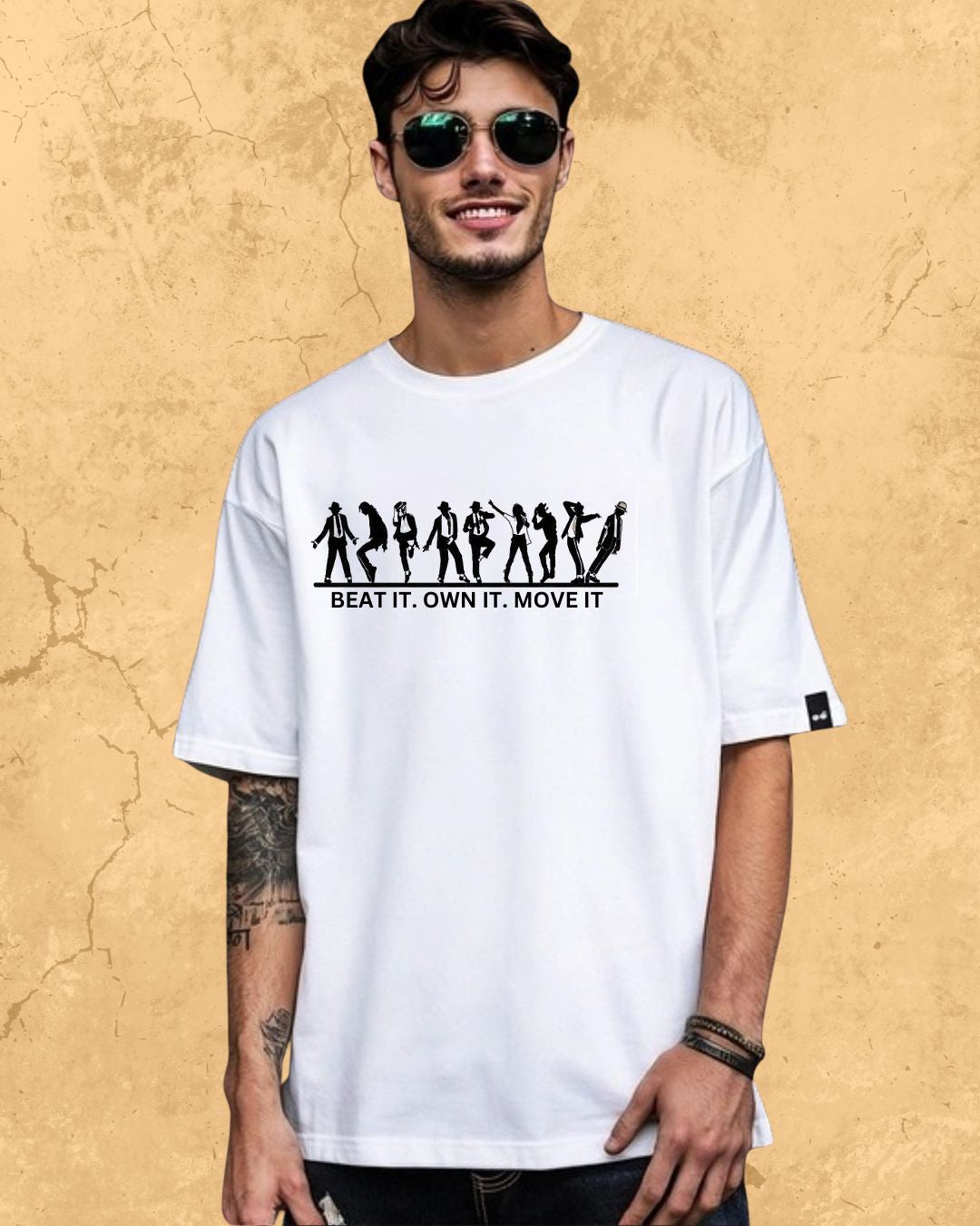 White Michael Jackson Cotton Tee