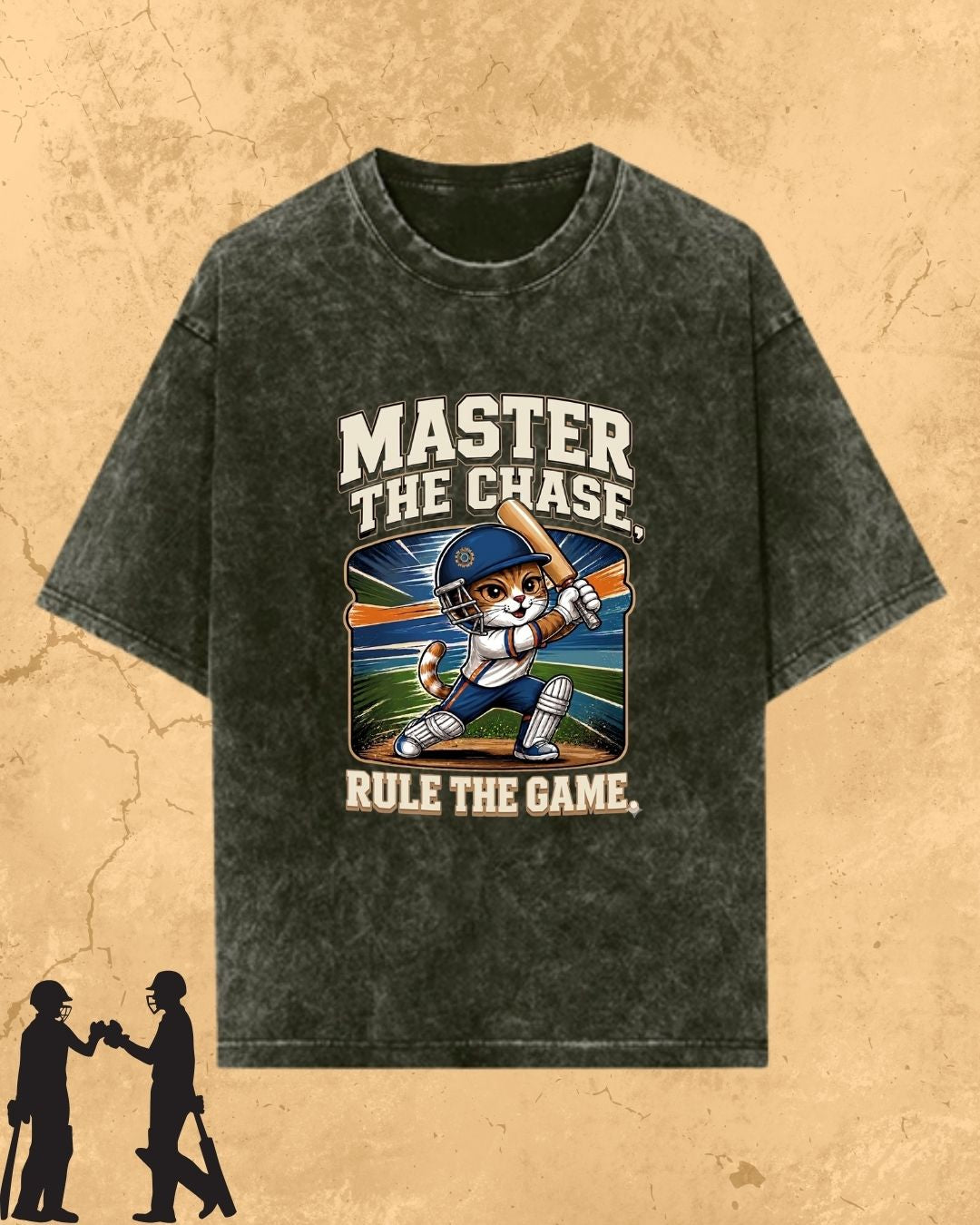 Meow Cricket Champion Cotton Tee