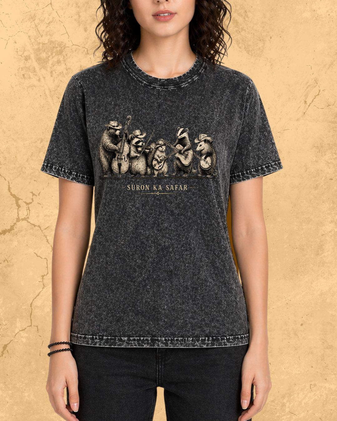 Folk Band Animals Music T-Shirt