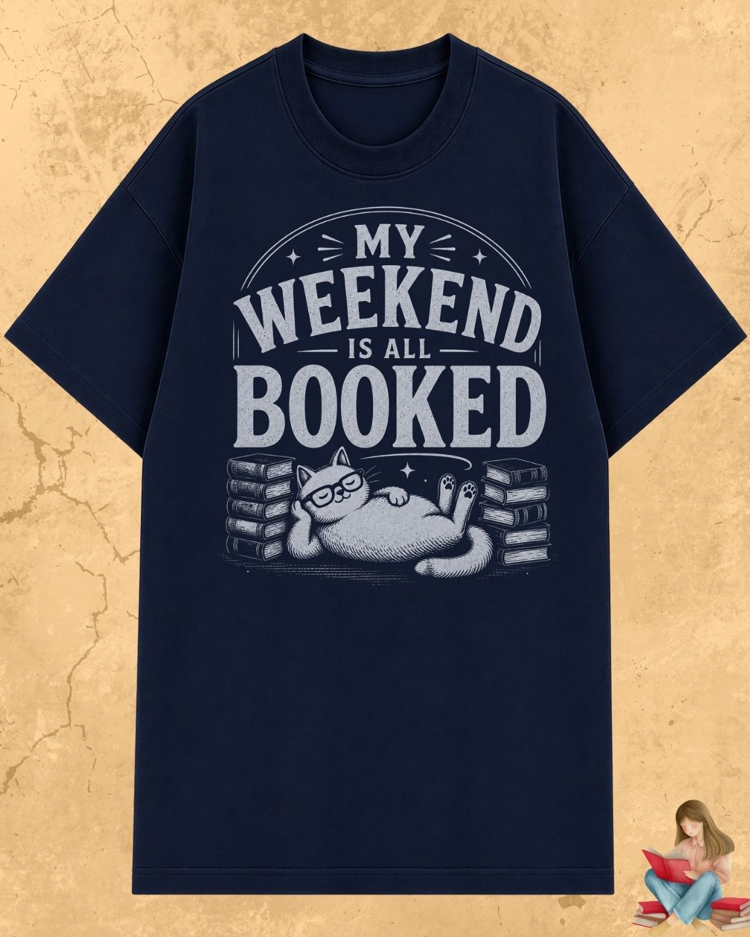 Purrfect Reader Cotton Tshirt